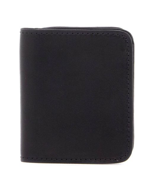 Guidi Black Kangaroo Leather Wallet For With Snap Closure And Compartments for men