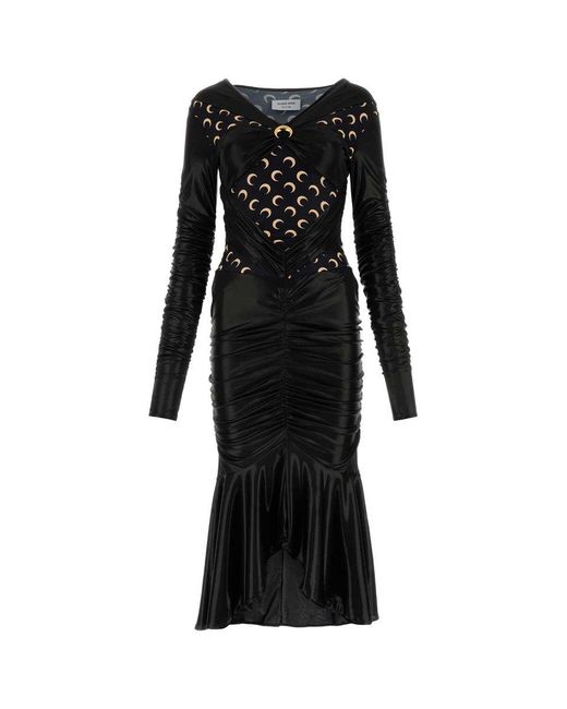 MARINE SERRE Black Dress
