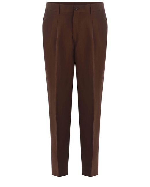Costumein Brown Trousers "Matteo" for men