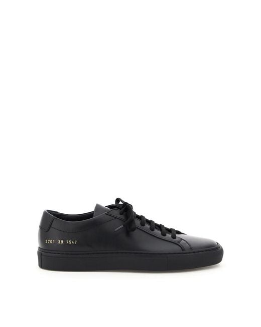 Common Projects Black Original Achilles Leather Sneakers