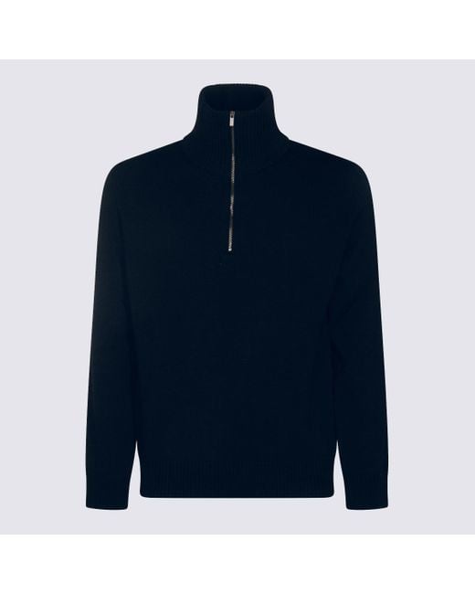 Altea Blue Wool Knitwear for men