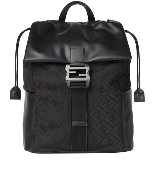 Fendi Black Flux Backpack