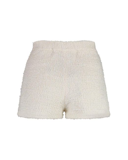 Elisabetta Franchi Natural Tweed Shorts