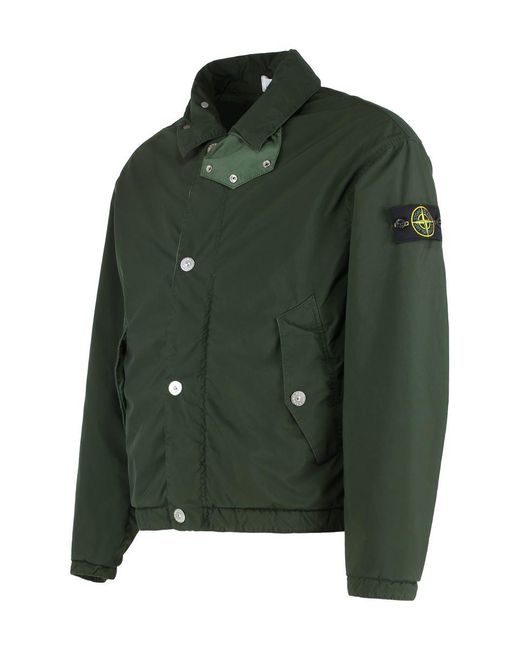 Stone Island Green Coach Jacket for men