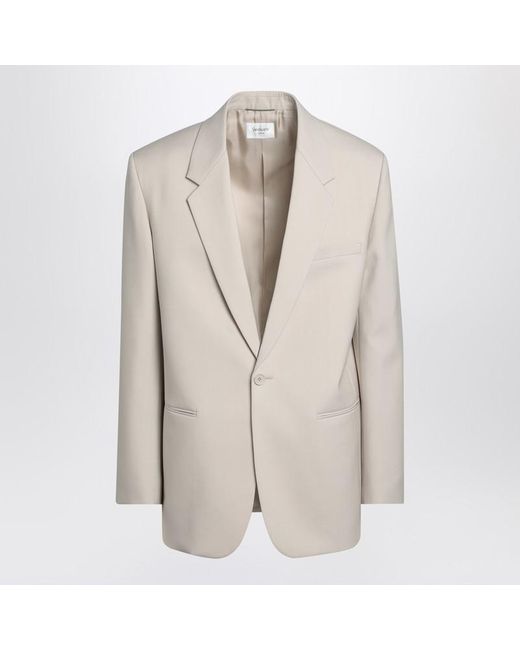 Saint Laurent Natural Light Single-Breasted Wool Jacket for men