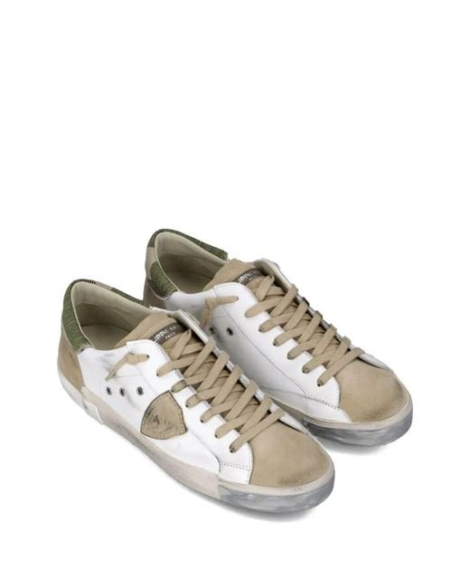 Philippe Model Metallic Prsx Low Sneakers Shoes for men