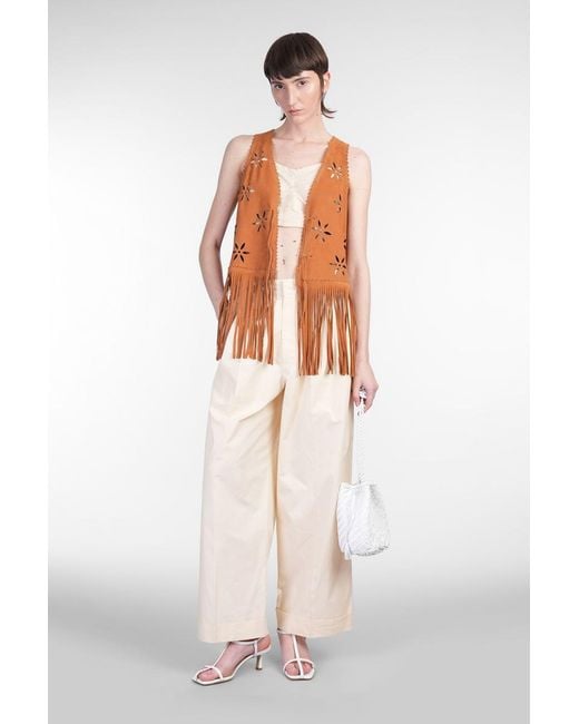 Antik Batik Orange Tya Vest Color