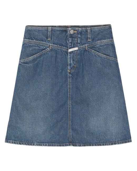 Closed Blue Denim Mini Skirt