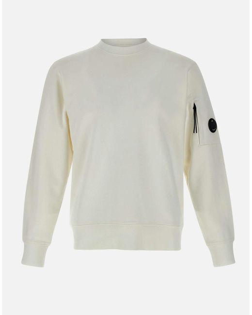 C P Company White Sweaters for men