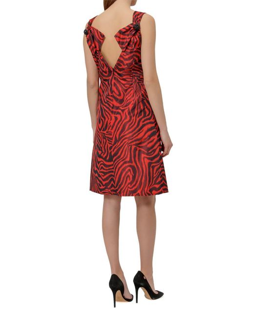 Calvin Klein Red Dress With Print