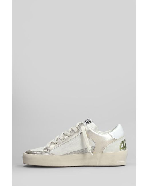 4b12 White Kyle Sneakers