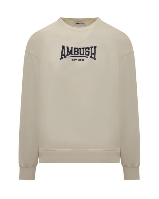 Ambush White Graphic Sweatshirt for men