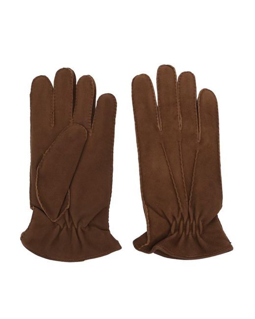 Claudio Orciani Brown Gloves for men