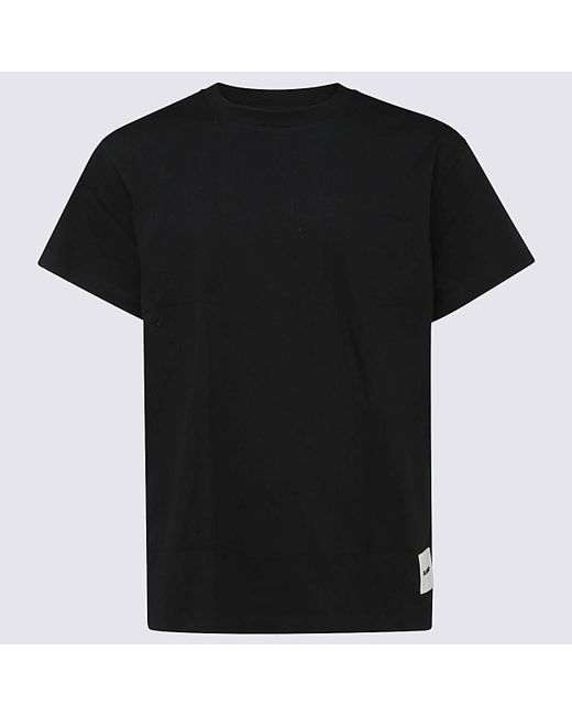 Jil Sander Black Cotton 3-pack T-shirt for men