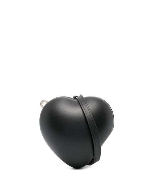 Simone Rocha Black Heart Leather Mini Bag
