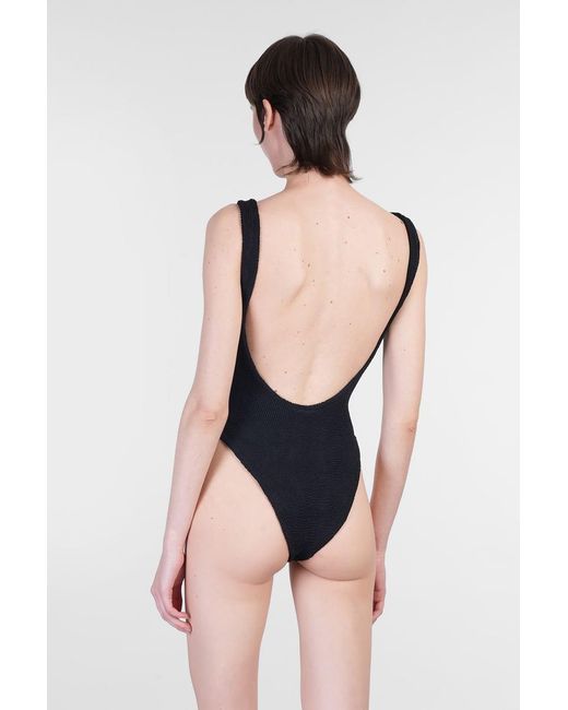 Hunza G Blue Square Neck Swim Beachwear