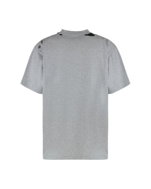 Balenciaga Gray T-Shirt Crew Neck for men