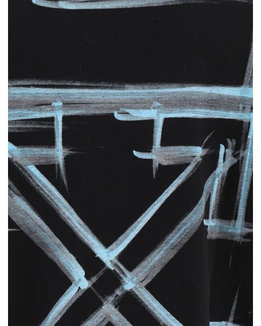 トップス OFF-WHITE Marker Skate T-Shirt BlackBlue OFF-WHITE Marker Skate T-Shirt Black Blue Men's - FW21 - US