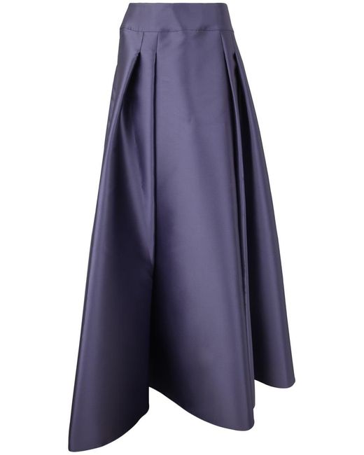 Alberta Ferretti Blue Long Skirt Clothing