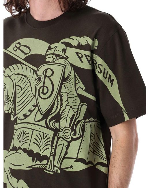 Burberry Black Ekd Cotton T-Shirt For for men