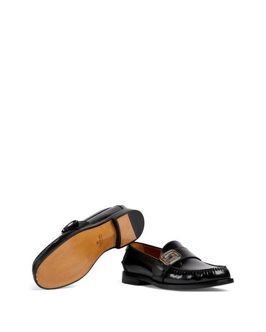 Gucci Black Leather Loafers, for men