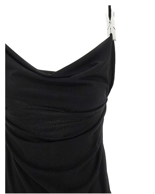 Coperni Black Washing Clip Gala Dress