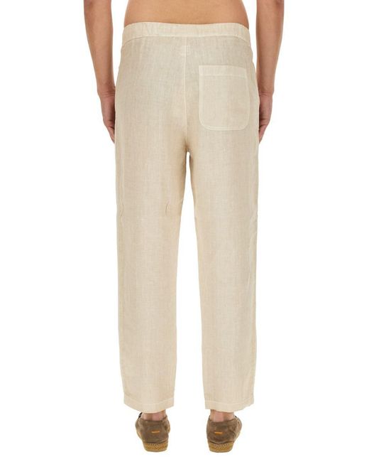 120% Lino Natural Linen Pants for men