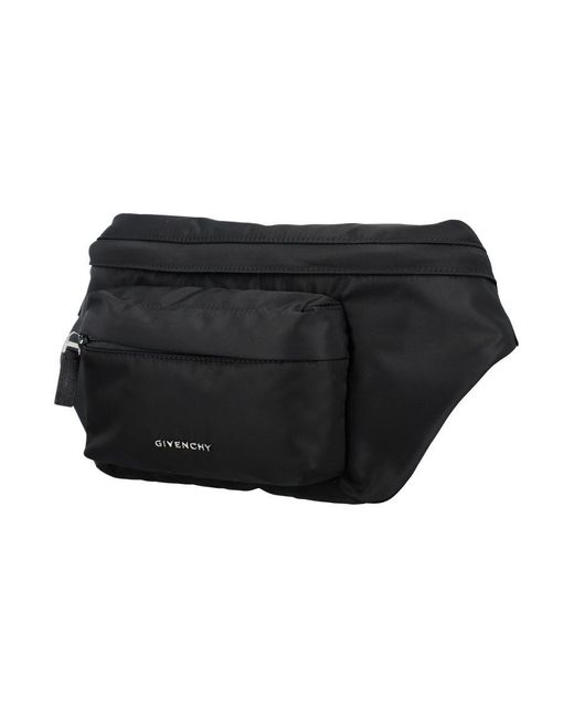Givenchy Black Nylon Belt Bag for men