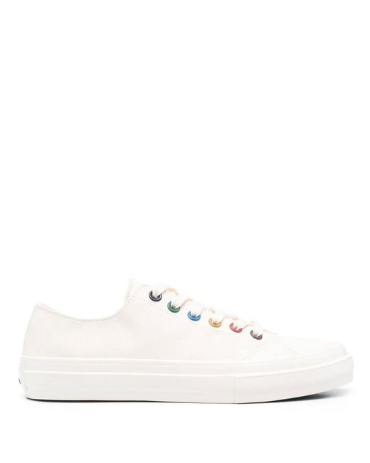 PS by Paul Smith White Kinsey Canvas Sneakers for men