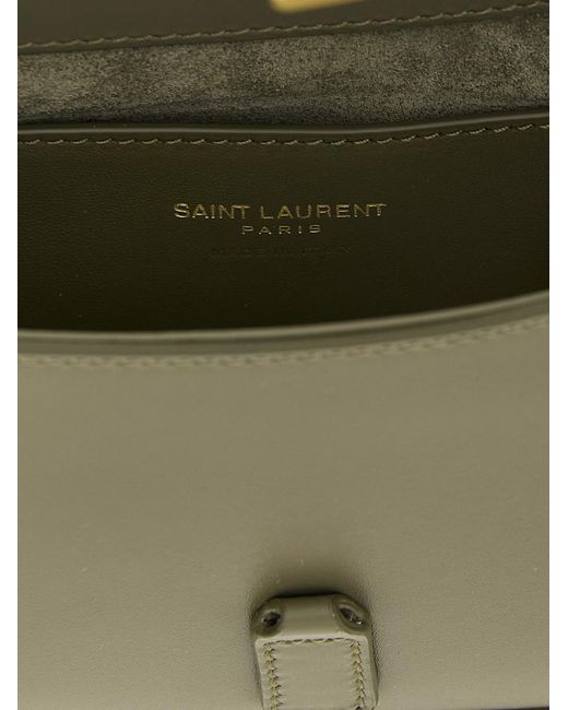 Saint Laurent Green 'hobo Le 5 À 7' Mini Handbag