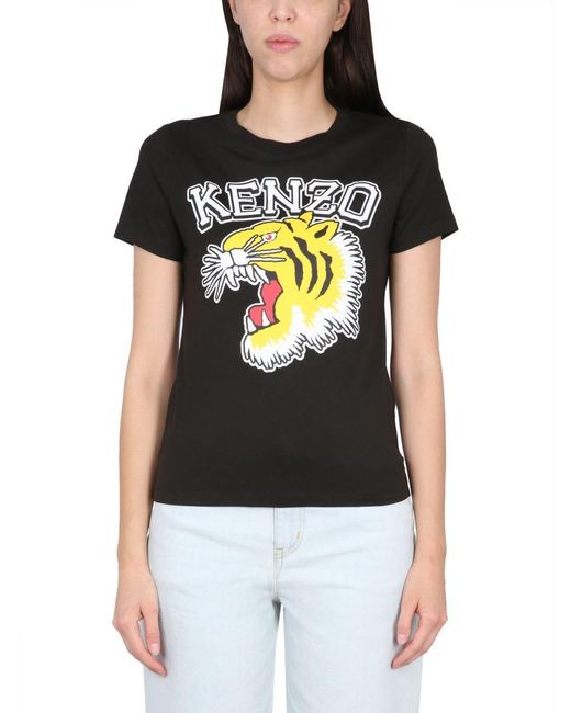 KENZO Black Tiger Varsity T-shirt