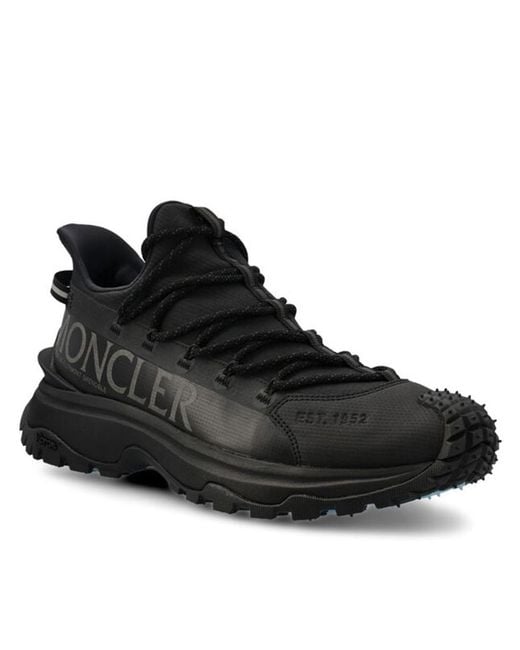 Moncler Black Trailgrip Lite2 Low Top Sneakers Shoes for men