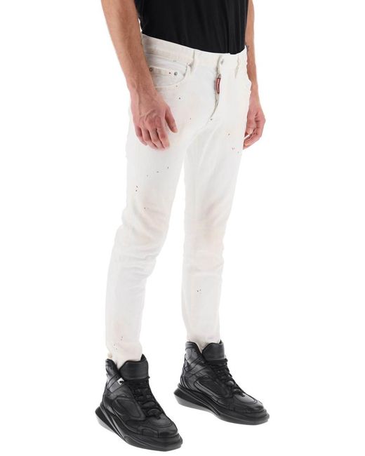 DSquared² White Skater Jeans for men