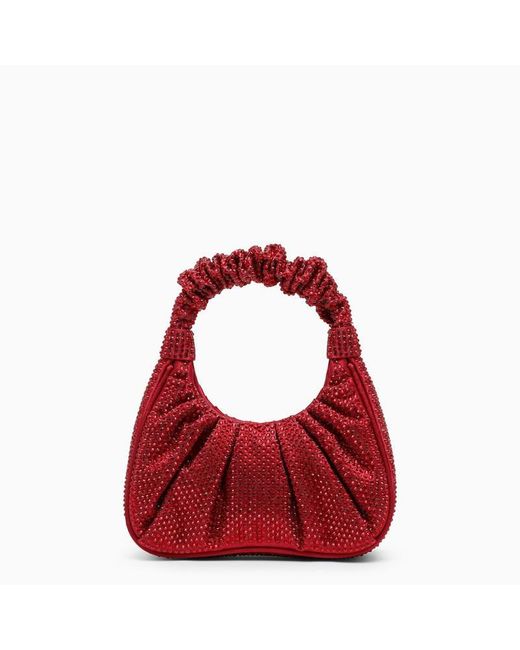 JW PEI Red Gabbi Handbag With Crystals