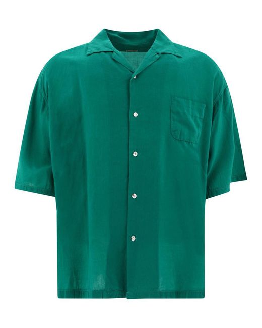 Kapital Green Linen Shirt for men