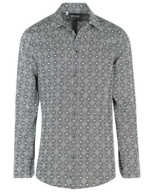 Dolce & Gabbana Gray Silk Shirt for men