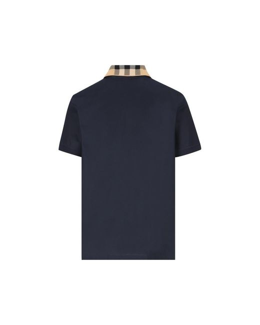 Burberry Blue T-Shirt And Polo Shirt for men