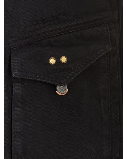Objects IV Life Black Denim Jacket for men