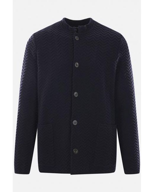 Giorgio Armani Blue Sweaters for men