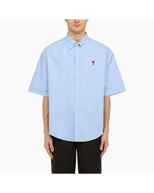 AMI Blue Light Button-Down Shirt for men