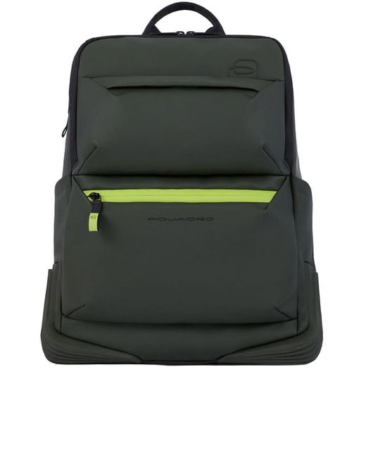 Piquadro Green Backpack For Computer And Ipad Pro 12.9" Bags