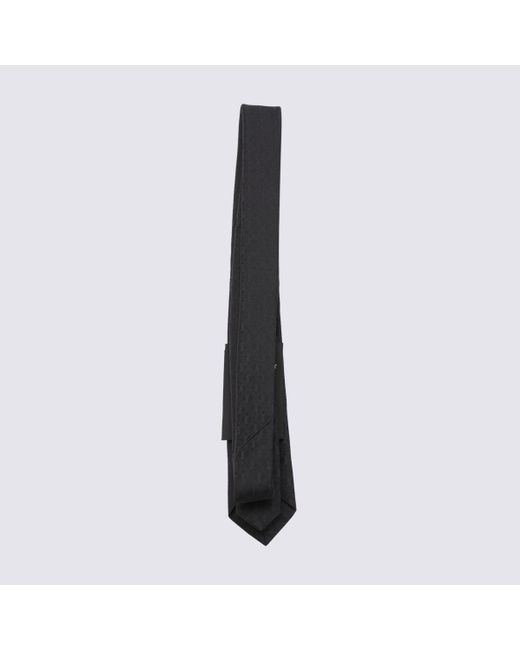 Saint Laurent Black Silk Tie for men