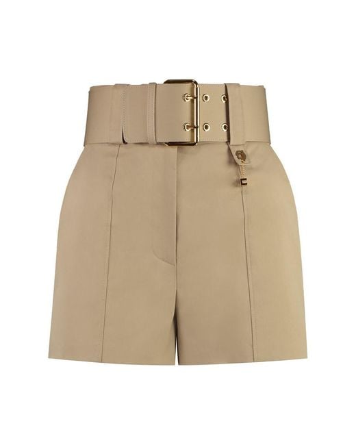 Elisabetta Franchi Natural Cotton Shorts