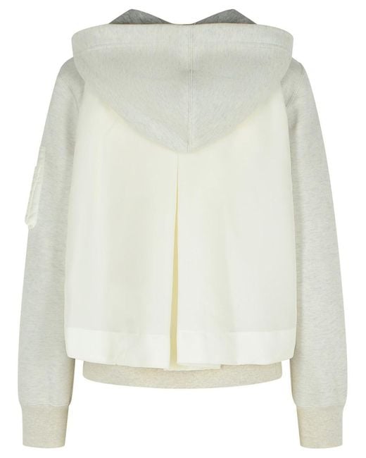 Sacai Women's Gray Cotton Blend Sweatshirt