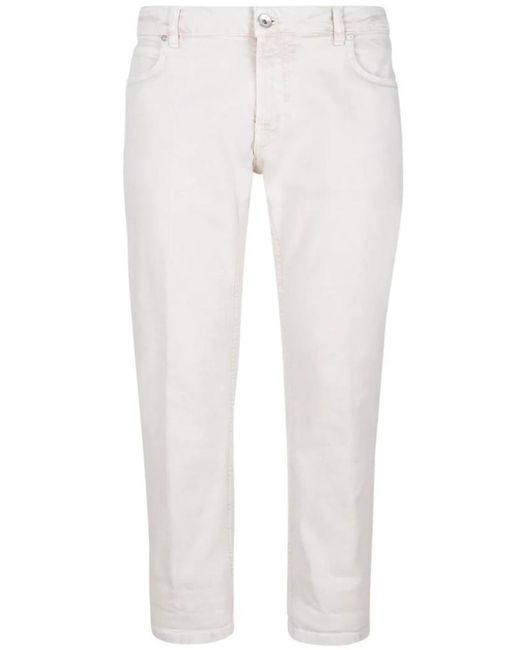 Eleventy White 5-Pocket Pants for men