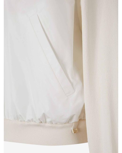 Herno White Technical Knit Jacket