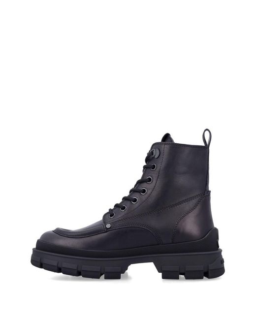 Moncler Black Hevea City Ankle Boots Shoes for men