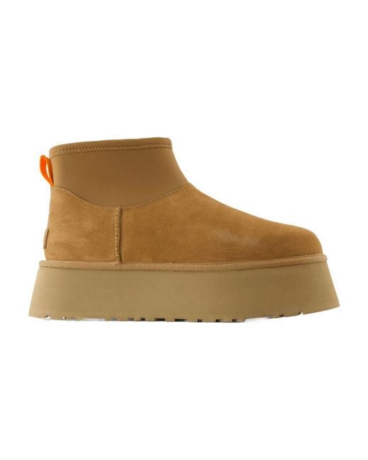 Ugg Brown W Classic Mini Dipper Boots