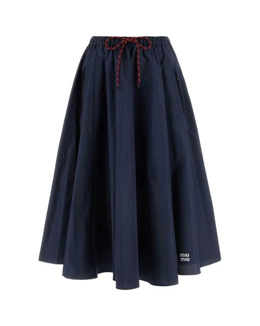 Miu Miu Blue Skirts