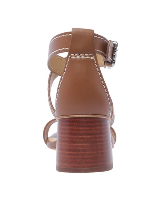 Michael Kors Brown Ashton Leather Sandal